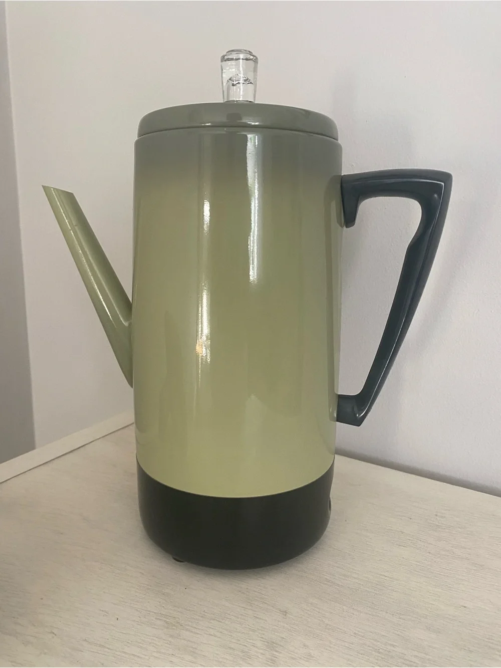 Avocado Green Mirro--Matic Coffee Percolator. New in original box.